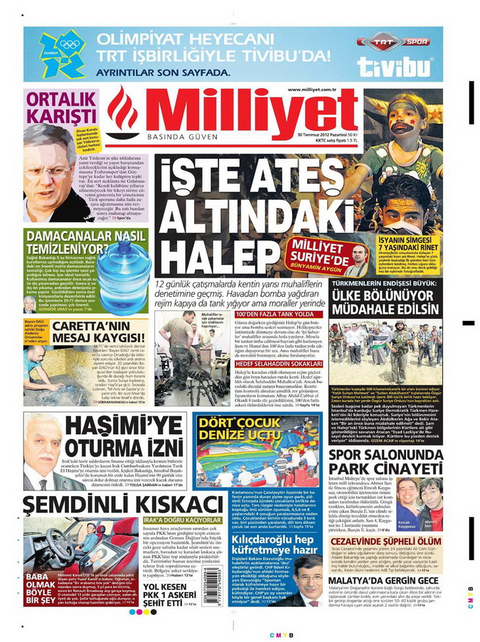 Gazete Manşetleri - 30 Temmuz 2012 9