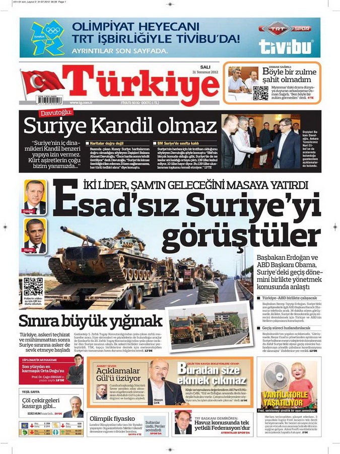 Gazete Manşetleri - 31 Temmuz 2012 19