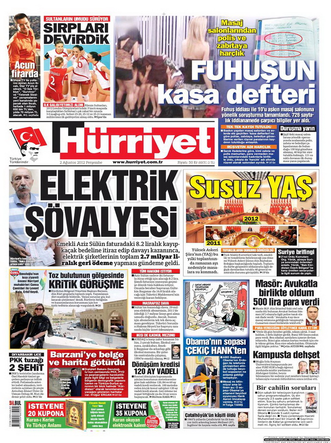 Gazete Manşetleri - 2 Ağustos 2012 5