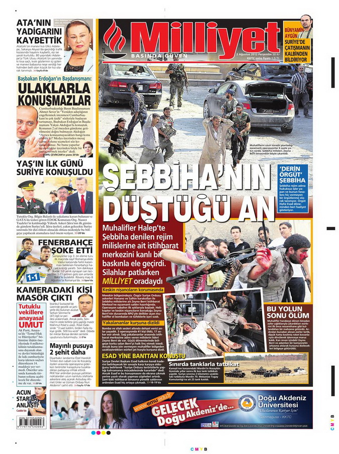 Gazete Manşetleri - 2 Ağustos 2012 7