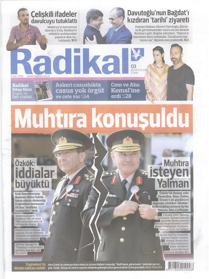 Gazete Manşetleri - 3 Ağustos 2012 8