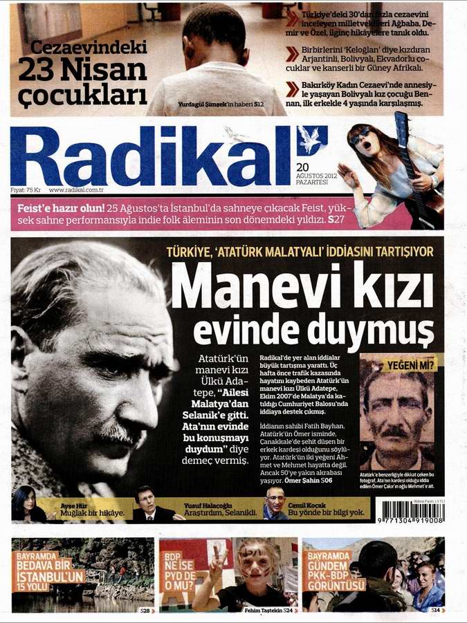 Gazete Manşetleri - 20 Ağustos Pazartesi 11