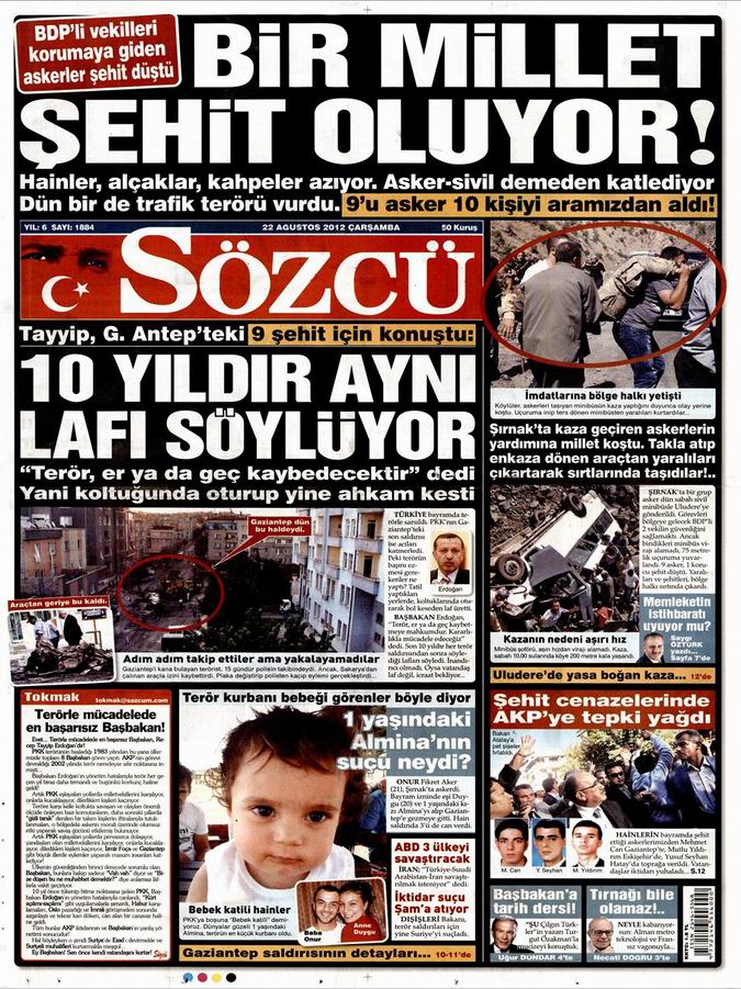 Gazete Manşetleri - 22 Ağustos Çarşamba 10