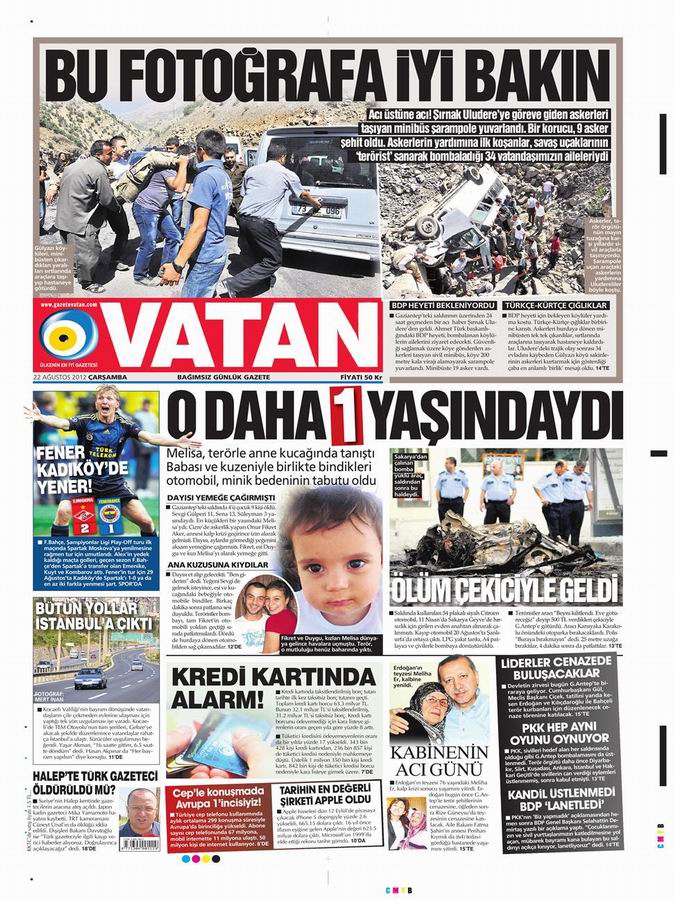 Gazete Manşetleri - 22 Ağustos Çarşamba 5