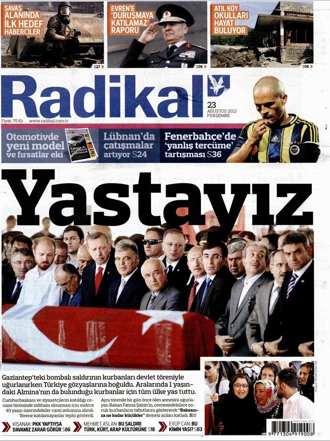 Gazete Manşetleri - 23 Ağustos Perşembe 11