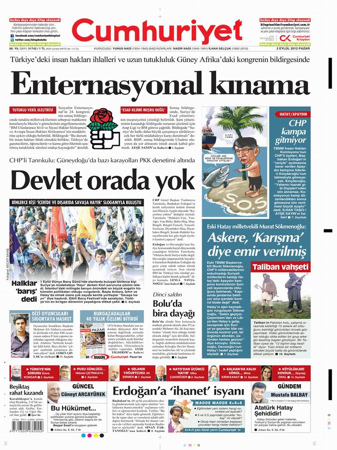 Gazete Manşetleri - 2 Eylül Pazar 21