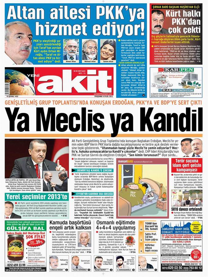 Gazete Manşetleri - 6 Eylül Perşembe 4