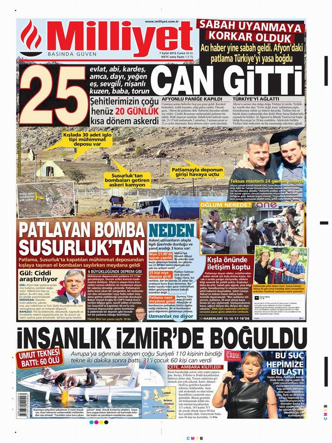 Gazete Manşetleri - 7 Eylül Cuma 16