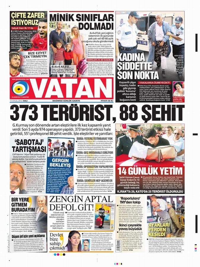 Gazete Manşetleri - 11 Eylül Salı 5