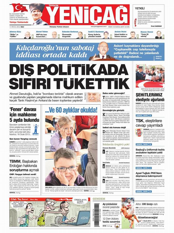 Gazete Manşetleri - 11 Eylül Salı 7