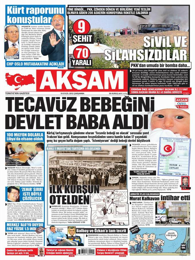 Gazete Manşetleri - 19 Eylül Çarşamba 25