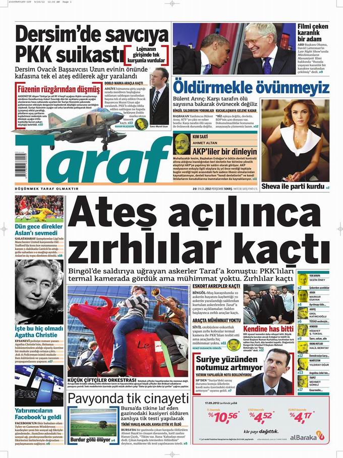 Gazete Manşetleri - 20 Eylül Perşembe 7