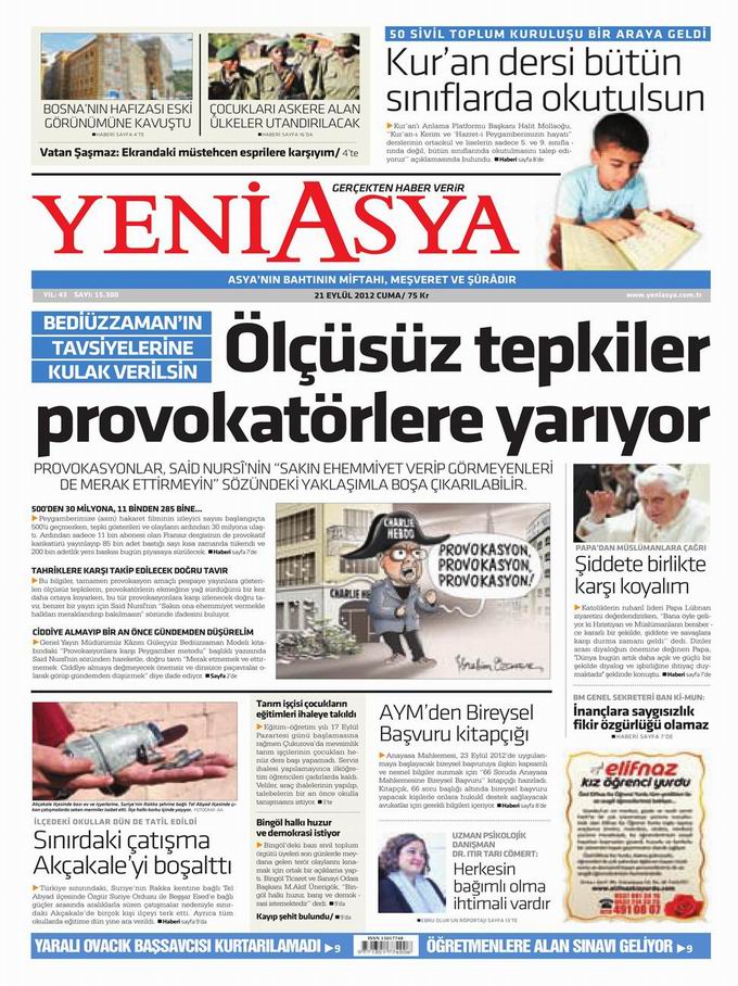 Gazete Manşetleri - 21 Eylül Cuma 3