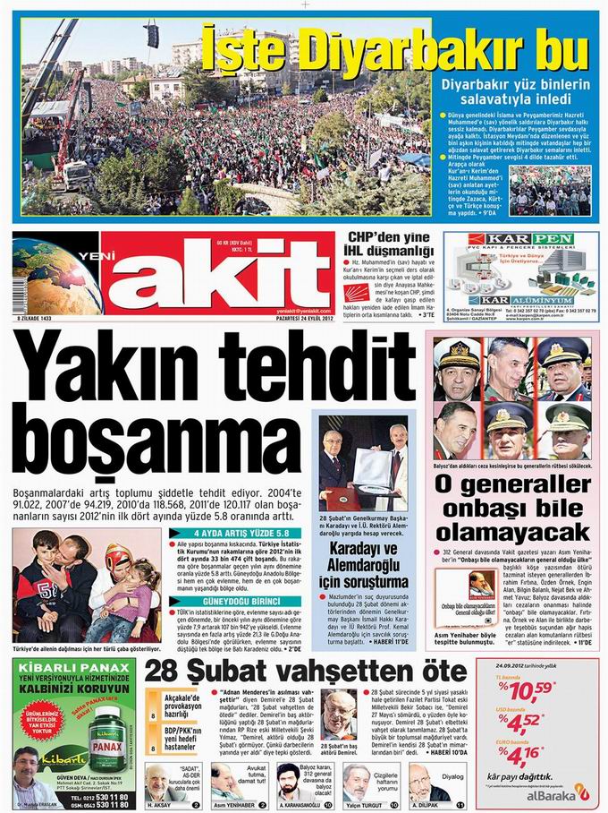 Gazete Manşetleri - 24 Eylül Pazartesi 4