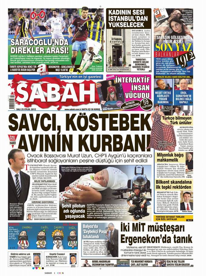 Gazete Manşetleri - 25 Eylül Salı 11