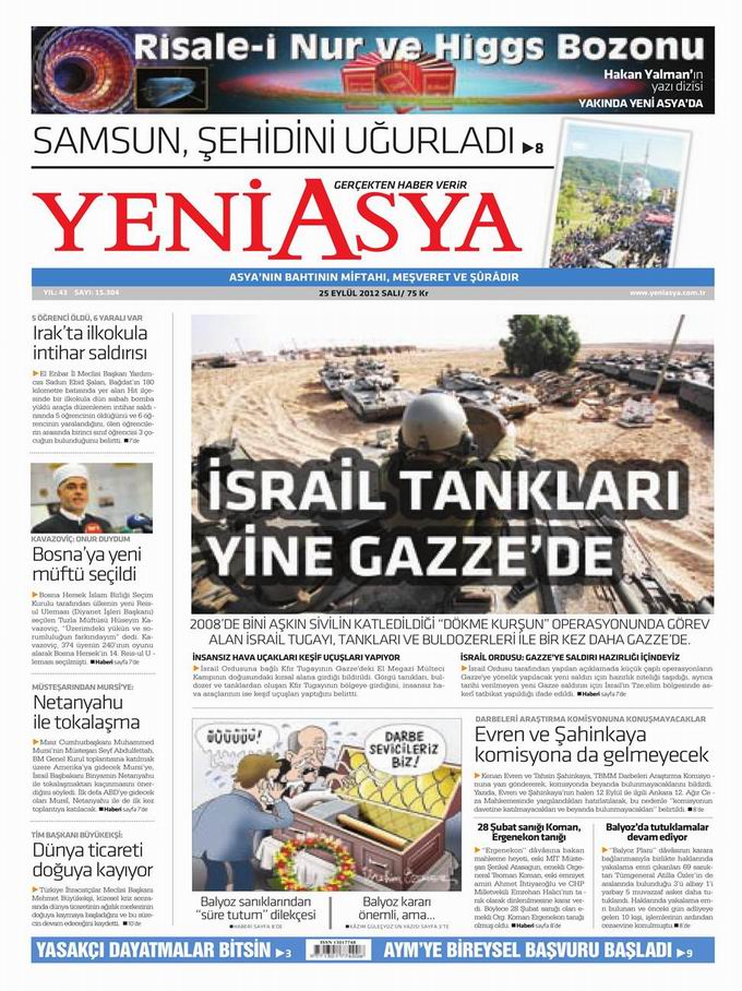 Gazete Manşetleri - 25 Eylül Salı 3