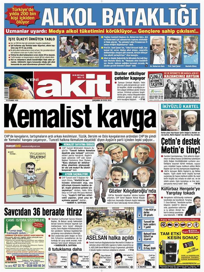 Gazete Manşetleri - 26 Eylül Çarşamba 4