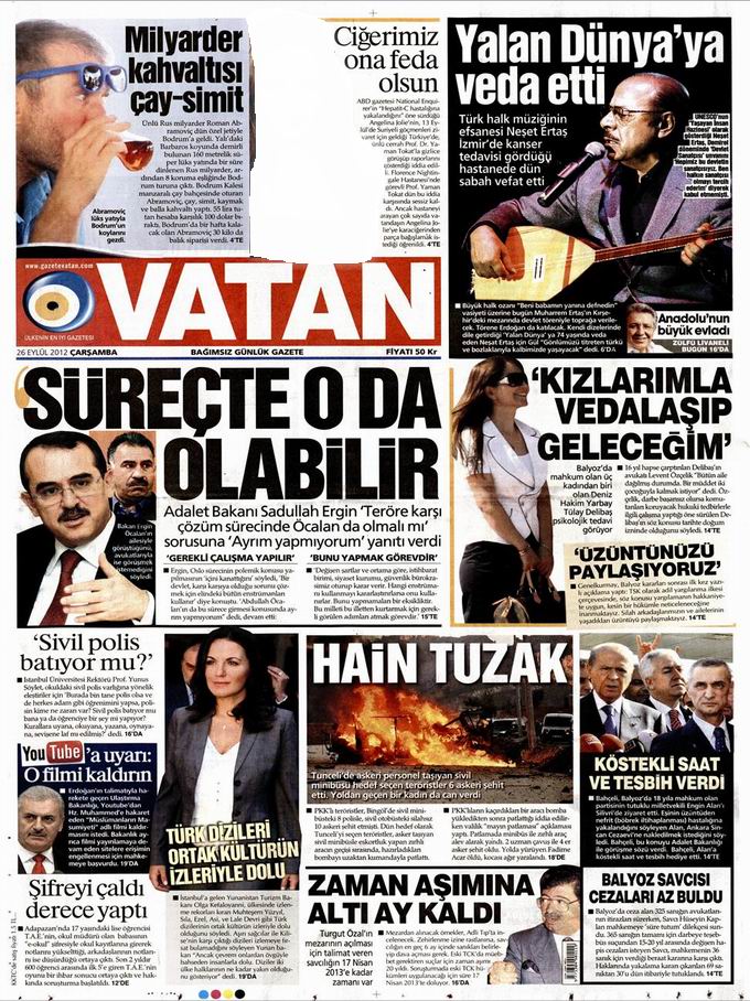 Gazete Manşetleri - 26 Eylül Çarşamba 5