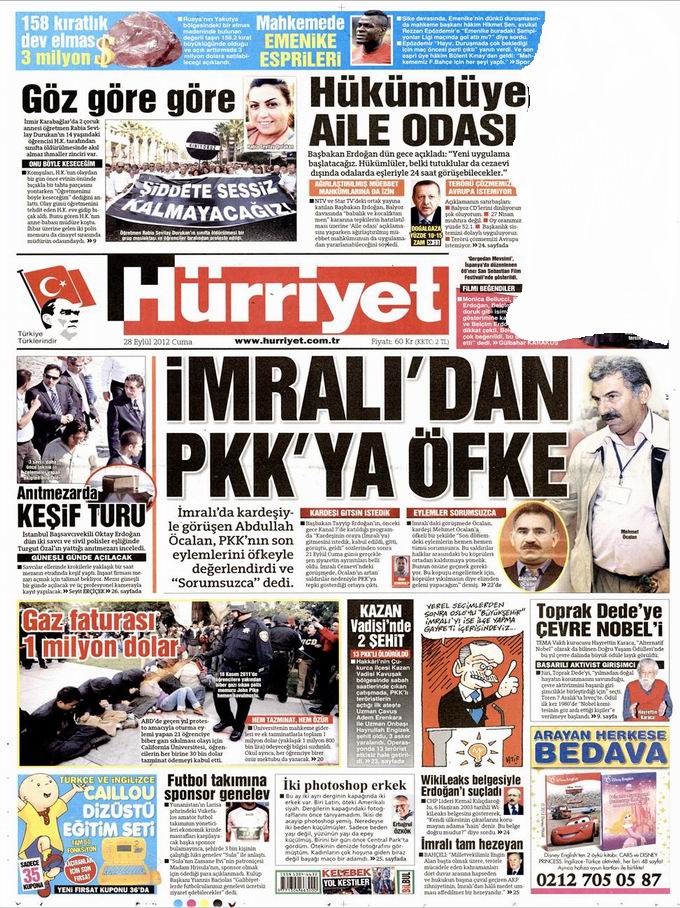 Gazete Manşetleri - 28 Eylül Cuma 18