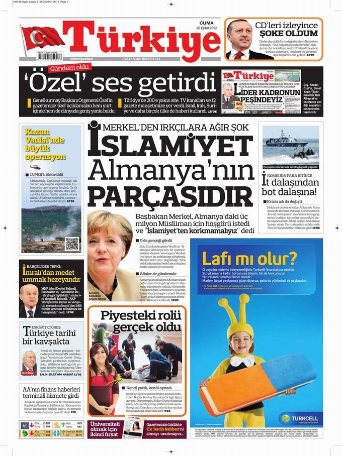 Gazete Manşetleri - 28 Eylül Cuma 6