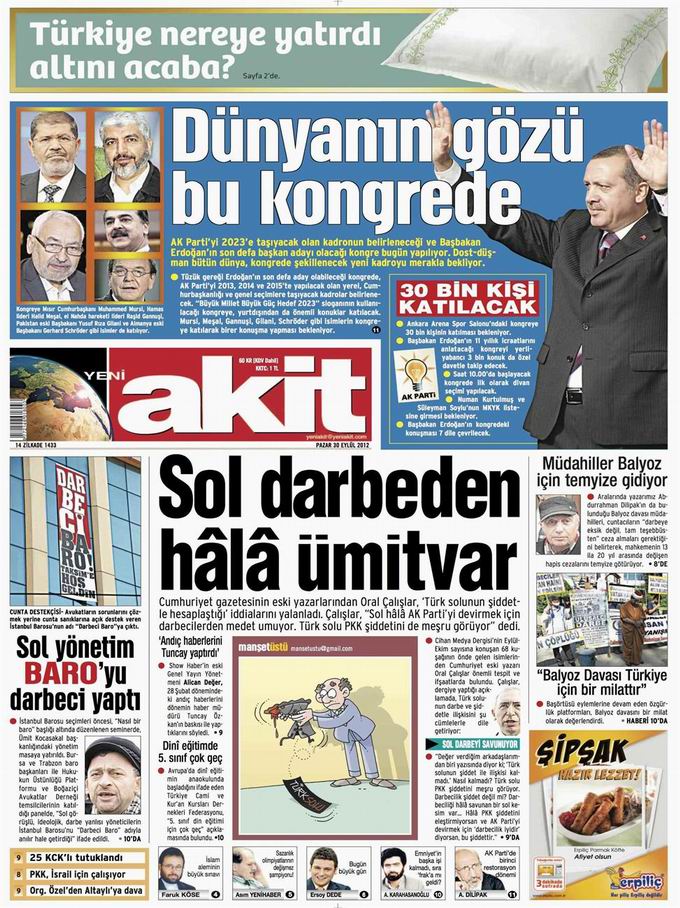 Gazete Manşetleri - 30 Eylül Pazar 4