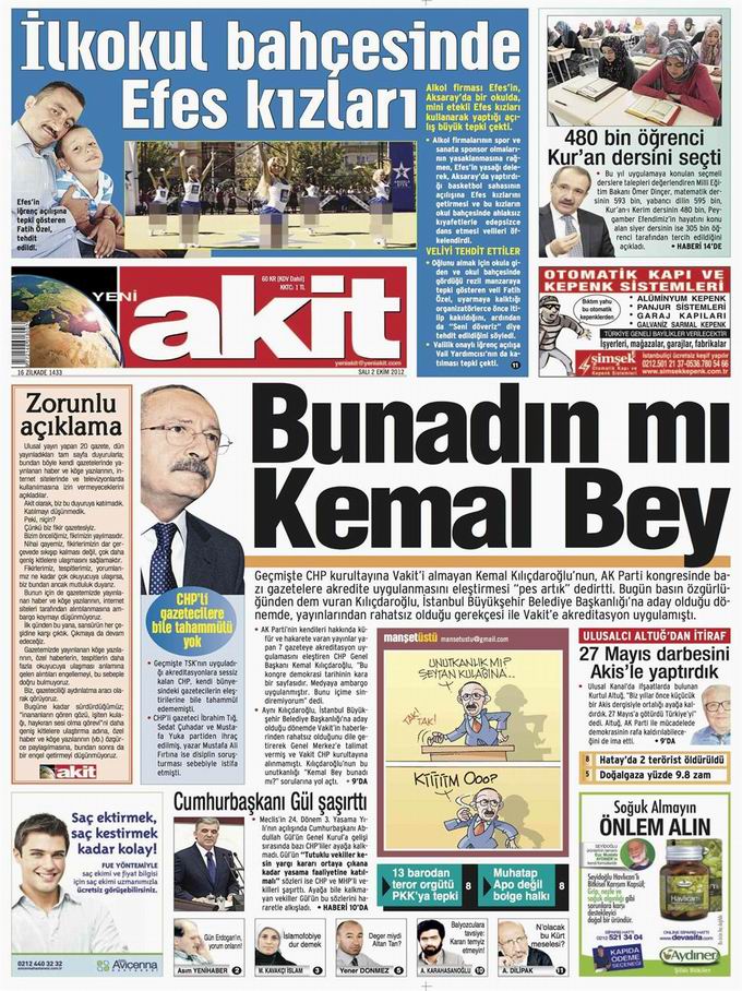 Gazete Manşetleri - 2 Ekim Salı 4