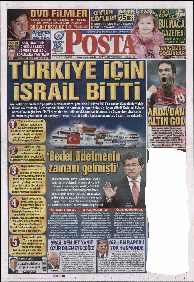 3 Eylül 2011 Gazete Manşetleri 11