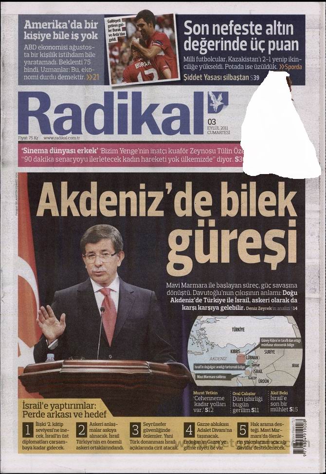 3 Eylül 2011 Gazete Manşetleri 12