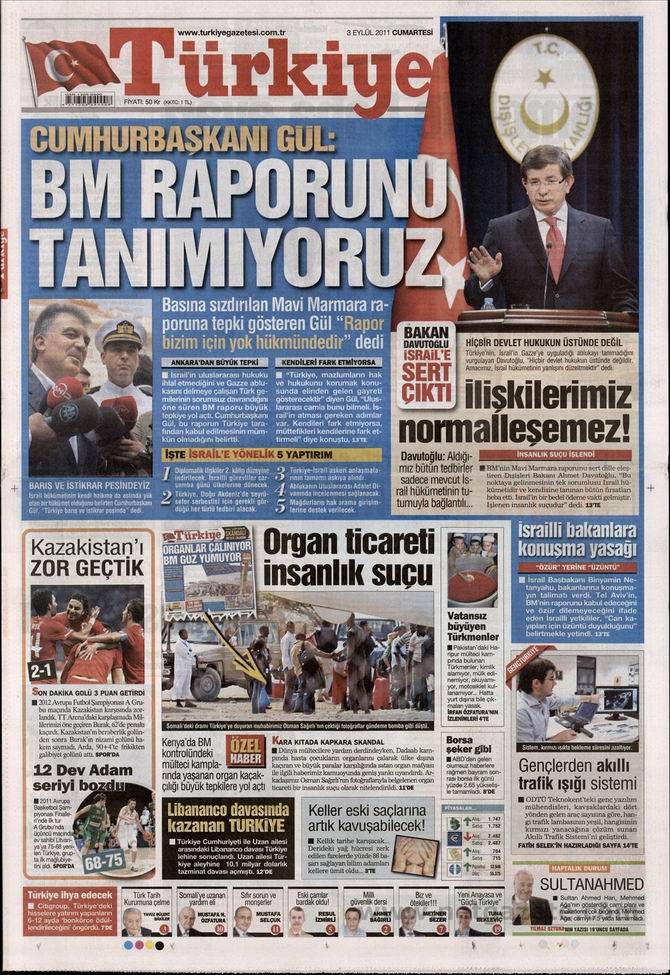 3 Eylül 2011 Gazete Manşetleri 17