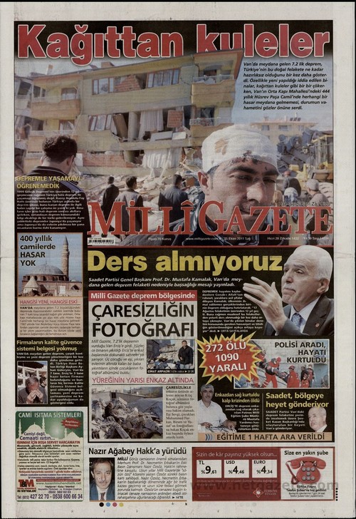 Gazete Manşetleri - 25 Ekim 2011 10