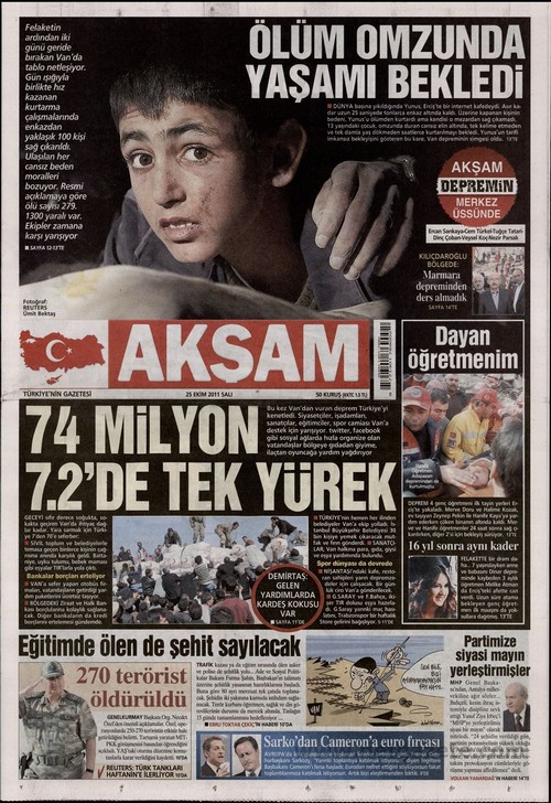 Gazete Manşetleri - 25 Ekim 2011 2