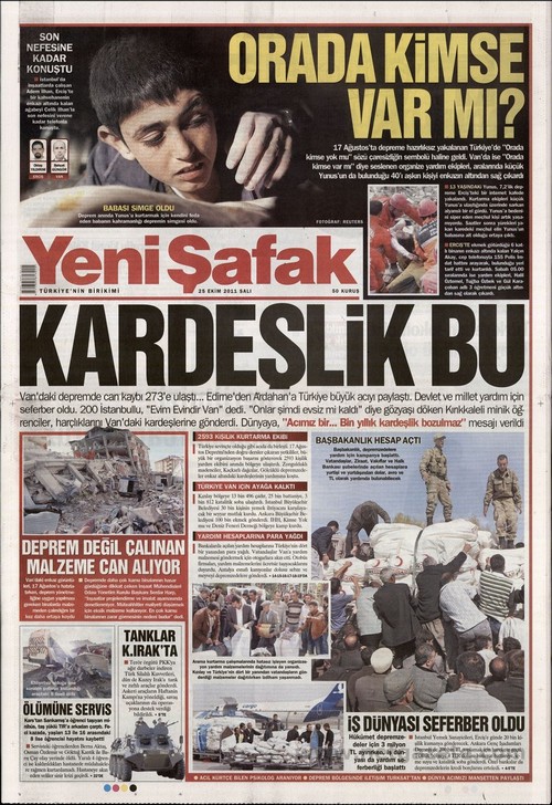 Gazete Manşetleri - 25 Ekim 2011 21