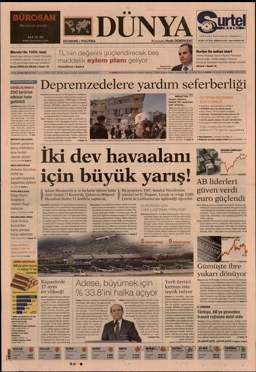 Gazete Manşetleri - 25 Ekim 2011 6