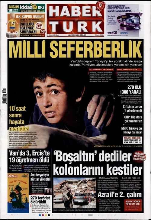 Gazete Manşetleri - 25 Ekim 2011 8
