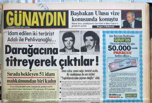 12 Eylül Darbesi Gazete Manşetleri 4