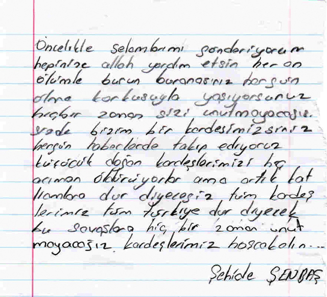 Sivaslı Çocuklardan Suriyeli Kardeşlerine Mektup! 3