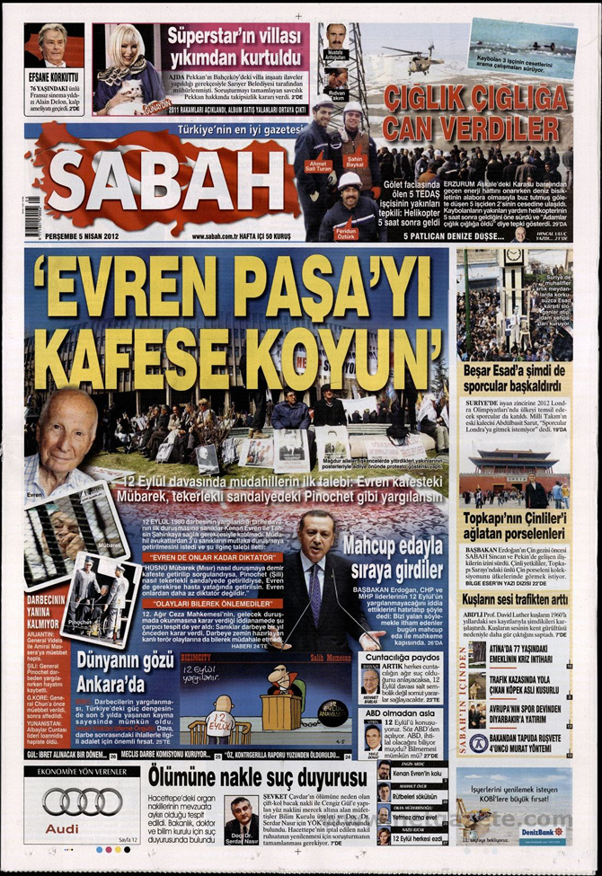 Gazete Manşetlerinde 12 Eylül Davası 12