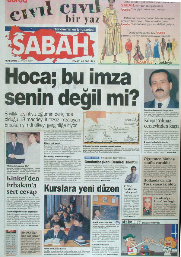 28 Şubat'ın Unutulmaz Manşetleri 13
