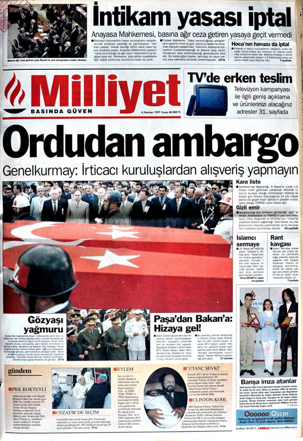 28 Şubat'ın Unutulmaz Manşetleri 39