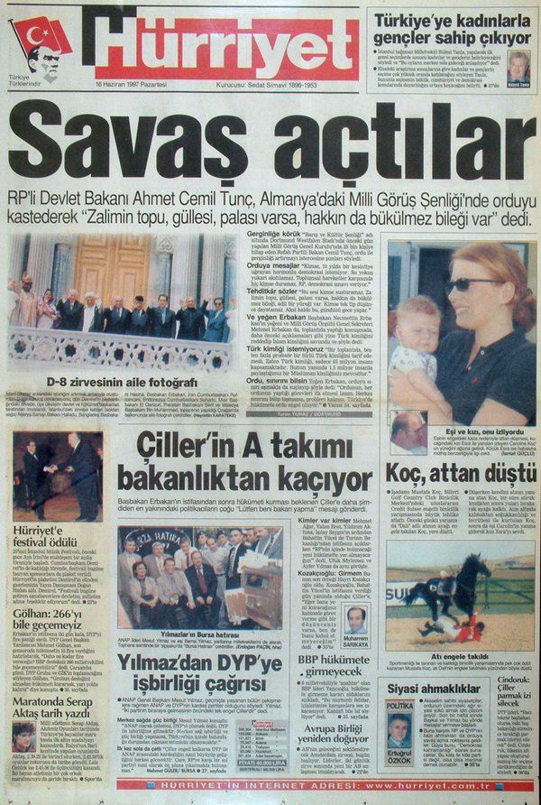 28 Şubat'ın Unutulmaz Manşetleri 4