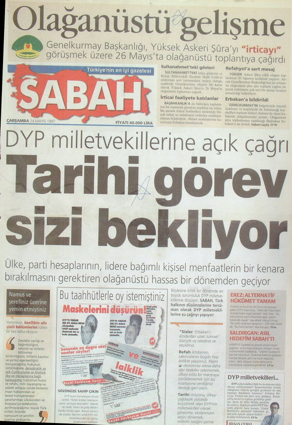 28 Şubat'ın Unutulmaz Manşetleri 41