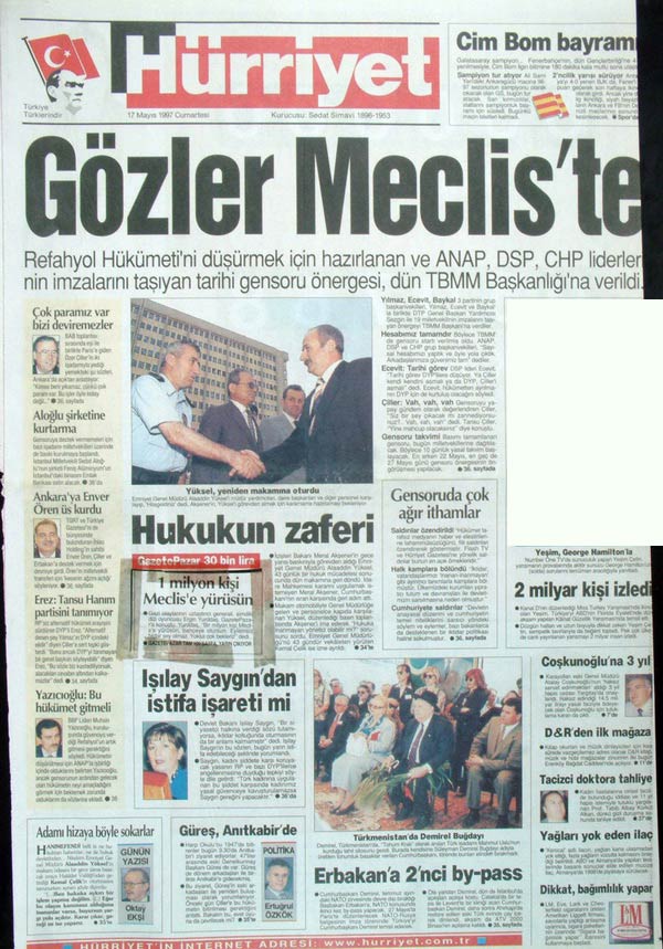 28 Şubat'ın Unutulmaz Manşetleri 8