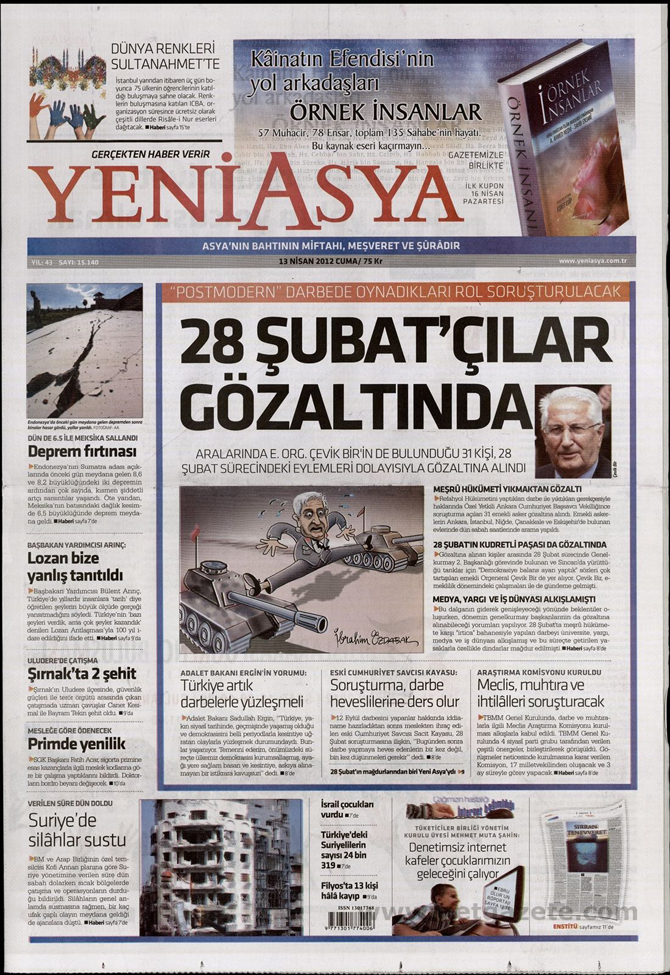 Gazete Manşetlerinde 28 Şubat Operasyonu 21