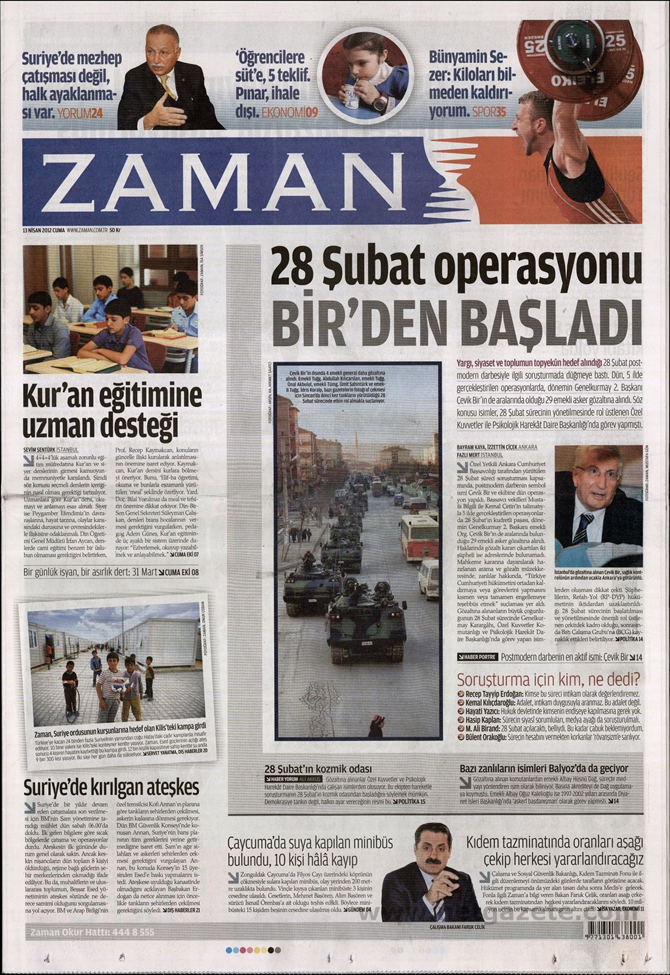 Gazete Manşetlerinde 28 Şubat Operasyonu 23