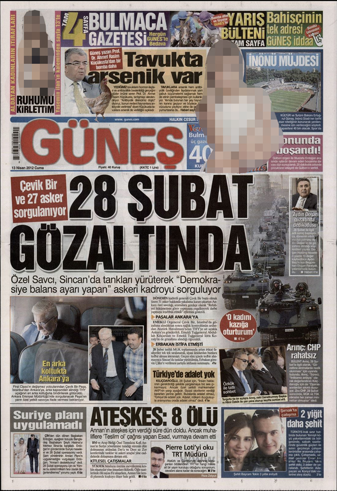 Gazete Manşetlerinde 28 Şubat Operasyonu 5