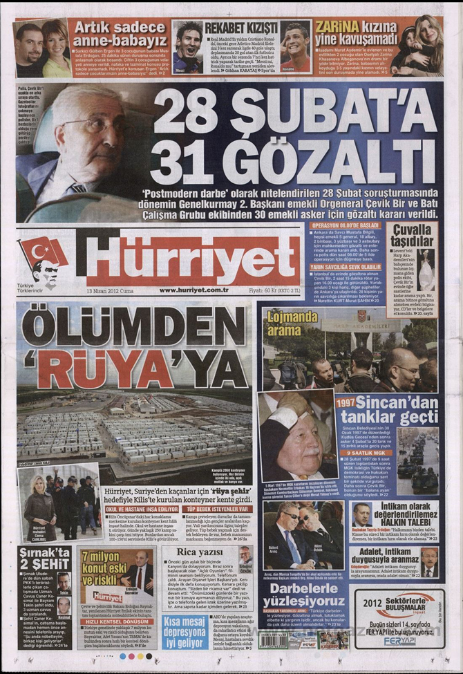 Gazete Manşetlerinde 28 Şubat Operasyonu 7