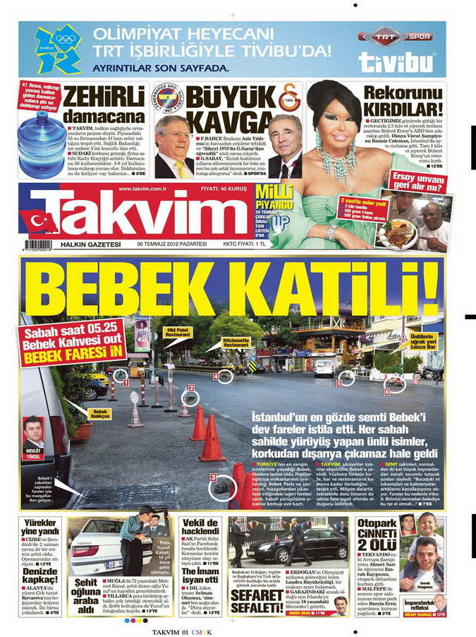 Gazete Manşetleri - 30 Temmuz 2012 16
