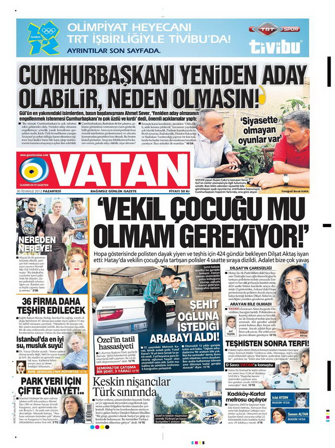 Gazete Manşetleri - 30 Temmuz 2012 20
