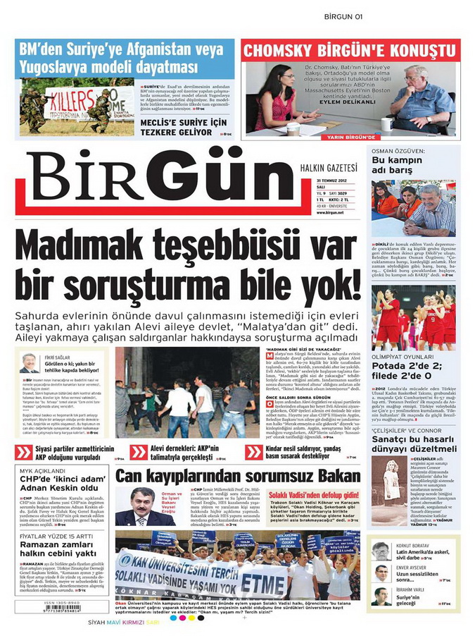 Gazete Manşetleri - 31 Temmuz 2012 2