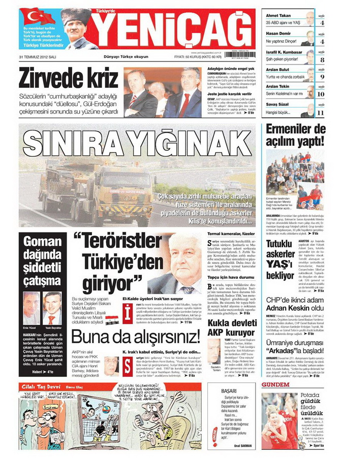Gazete Manşetleri - 31 Temmuz 2012 20